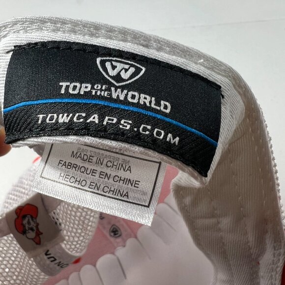 Top Of The World Oklahoma State Cowboys Mesh Snap Back Hat Orange & White Cap - Picture 12 of 13